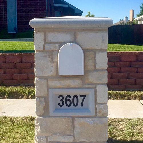 stone mailbox