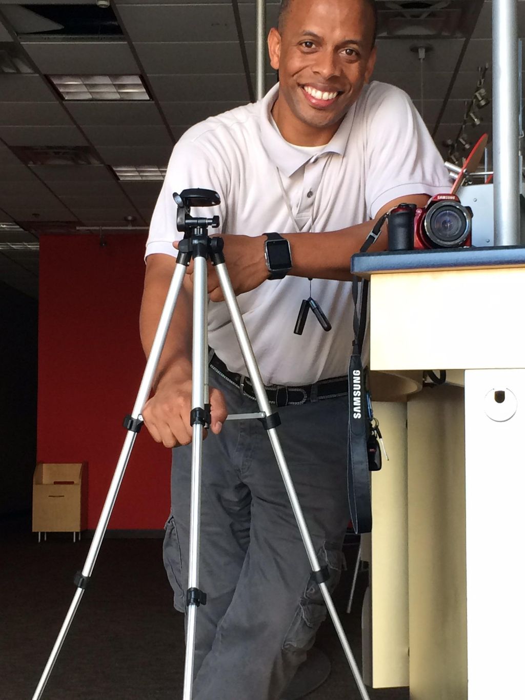 Onhand completing a #sitesurvey and elevation map 