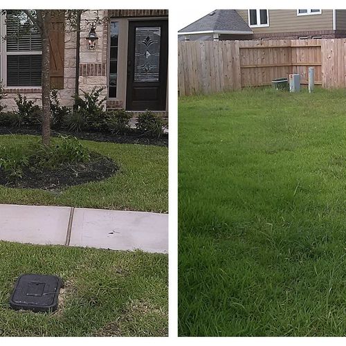 Average client yard before/after