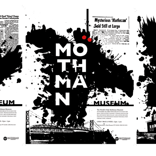 (3) Poster Series 
Campaign for The Mothman Museum
