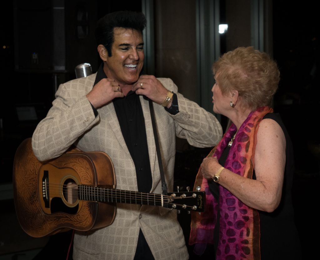 Elvis is in the room!  Birthday party.