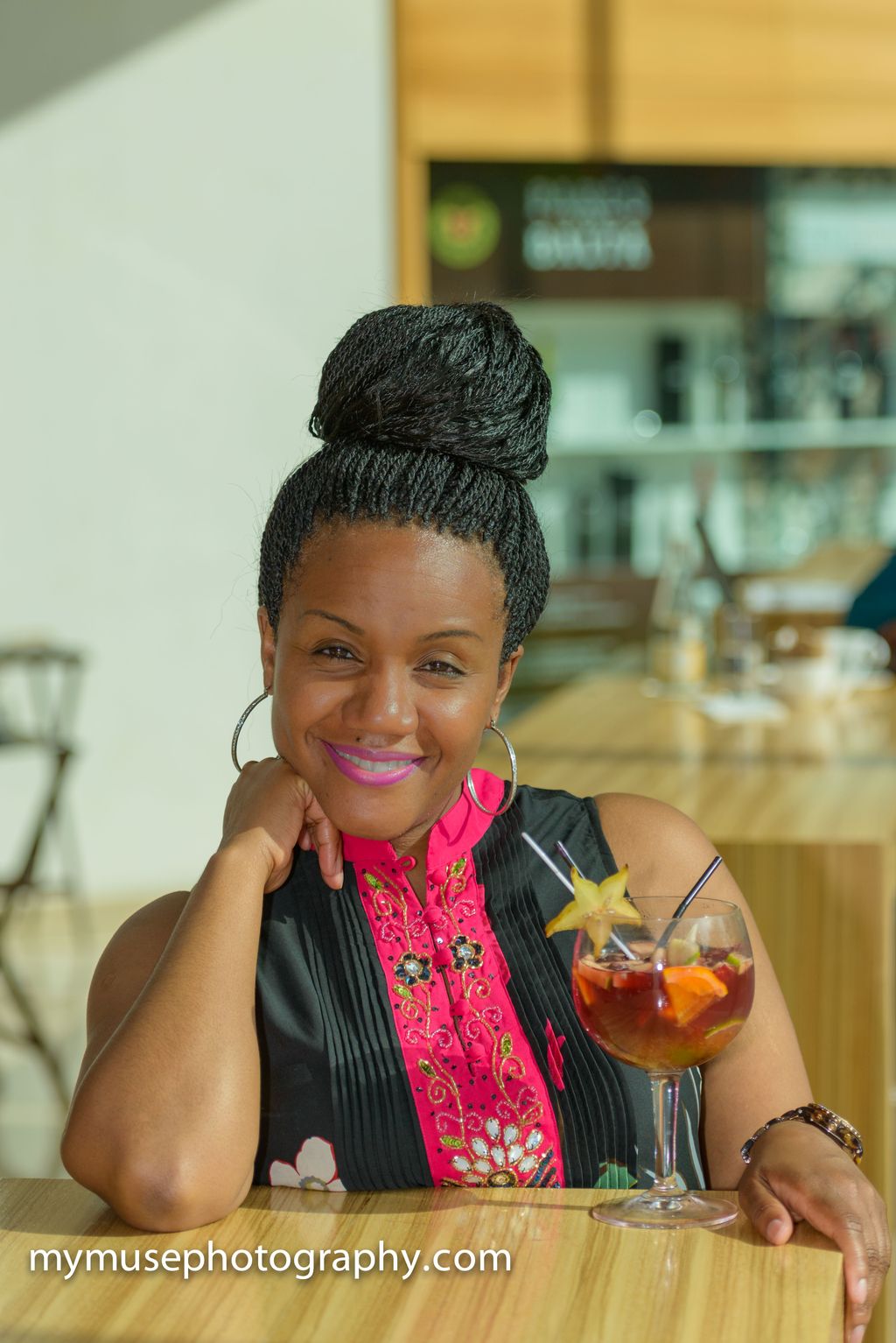 Solo Portrait while sipping Sangria in Barcelona, 