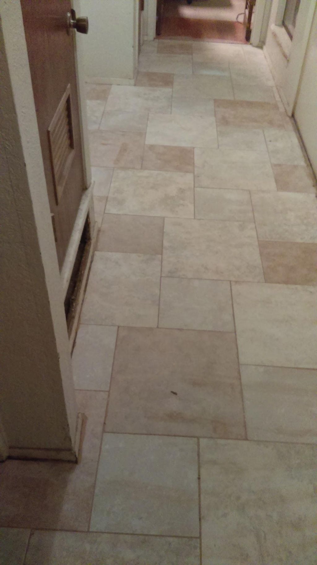 entry set in pinwheel pattern