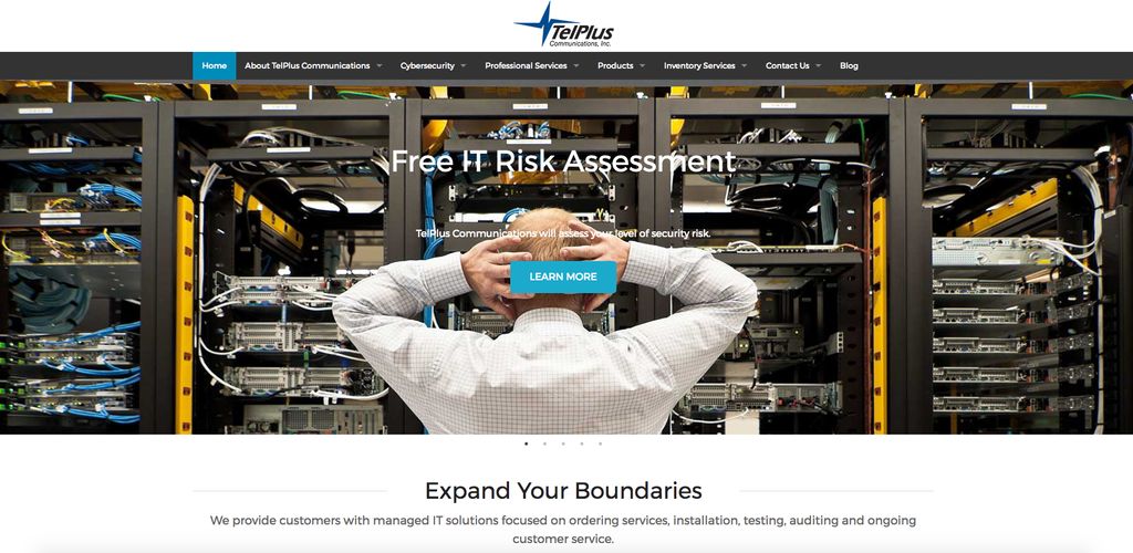 Here is a custom-built website for TelPlus Communi