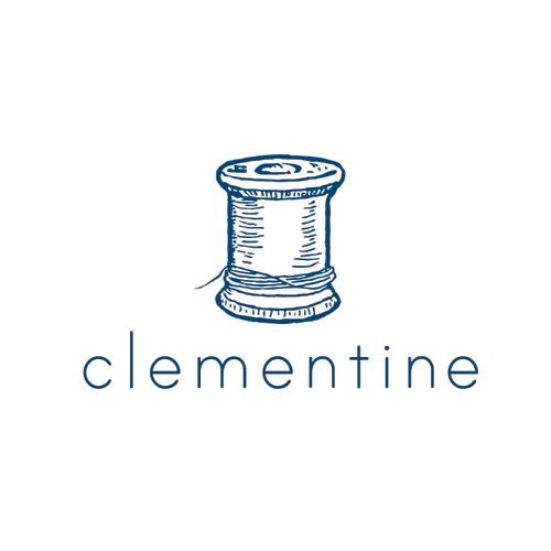 IDENTITY: logo for Clementine, ad notions and fabr