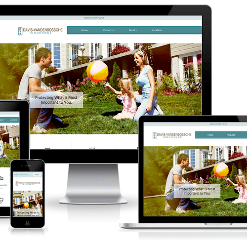 Responsive website redesign for DVA Insurance.