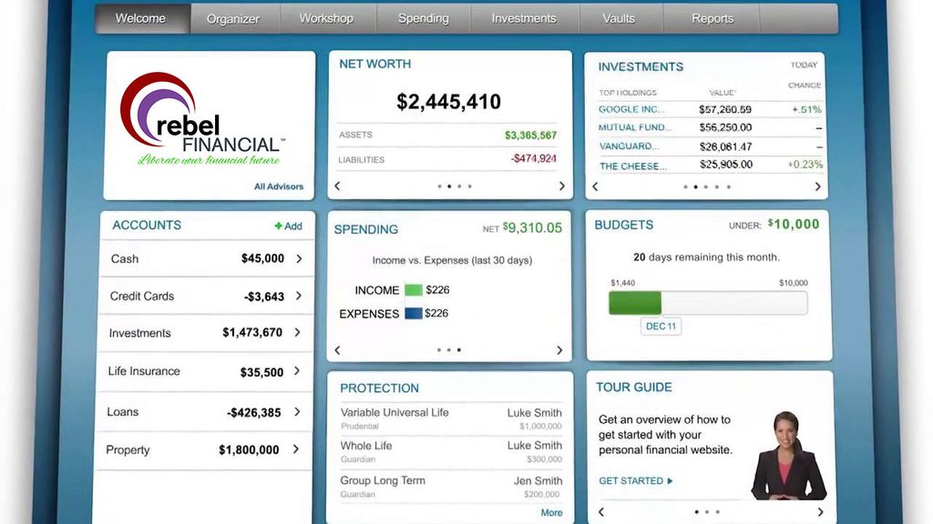 Client financial web-portal.