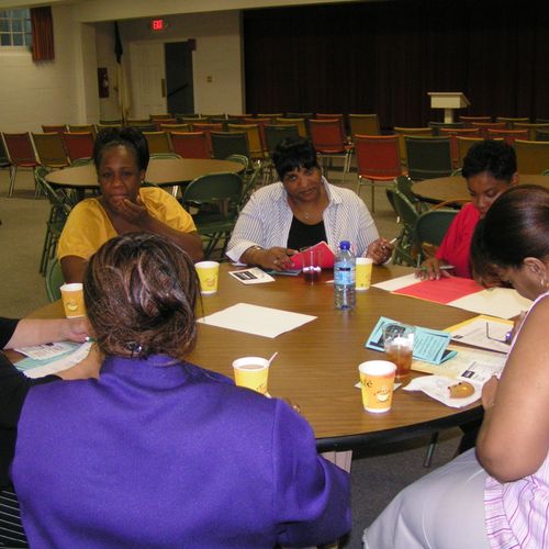 A Woman's Worth Program Mentoring Group.