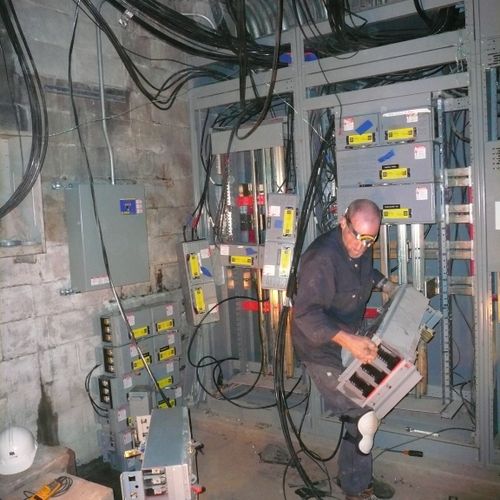Servicing a water damaged electrical switch gear a