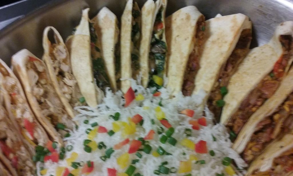 Quesadilla Trio, Chicken, Veggie and Brisket