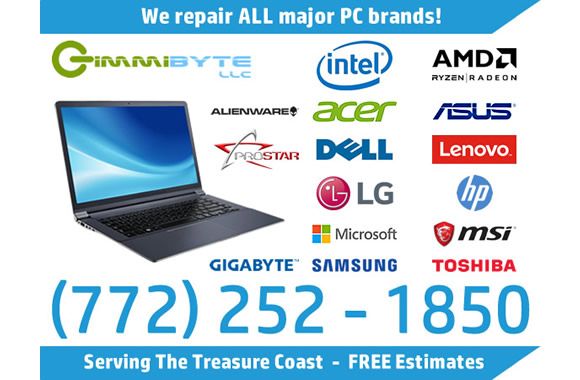 We Repair ALL Major PC Brands!