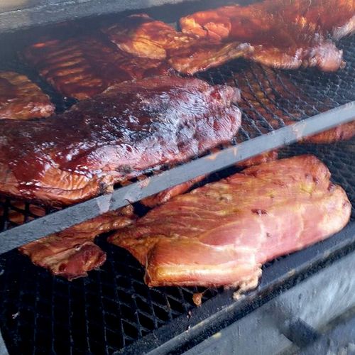 Ribs on the grill