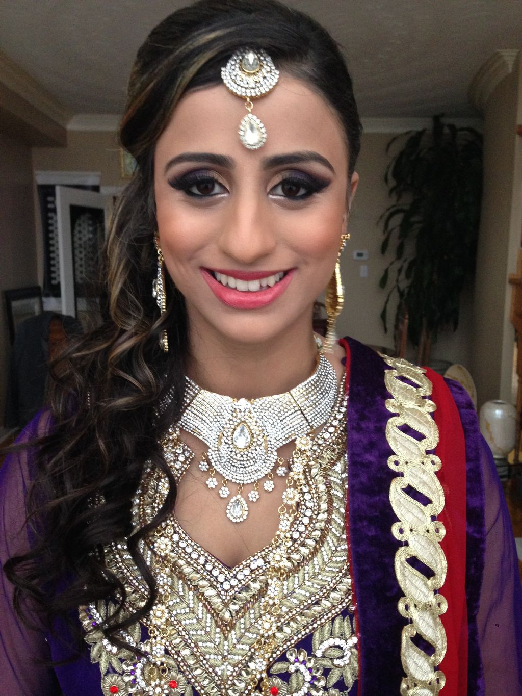 Pakistani Bride all set for her big day! Makeup an