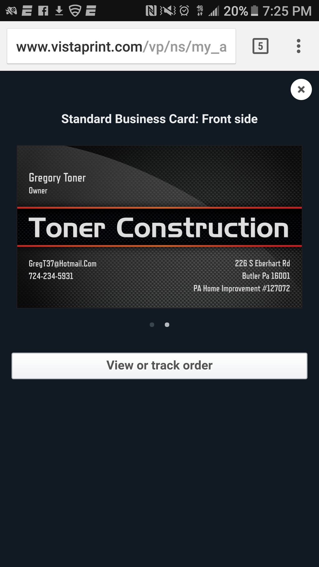 Toner Construction