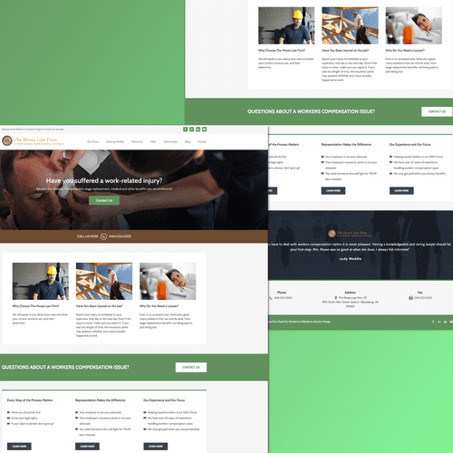 The Moses Law Firm - Website for a local workers c