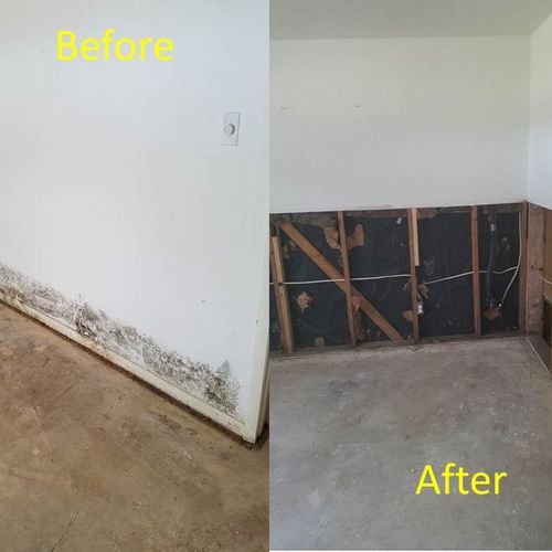 Demo of Bedroom Before and After Pic 1
