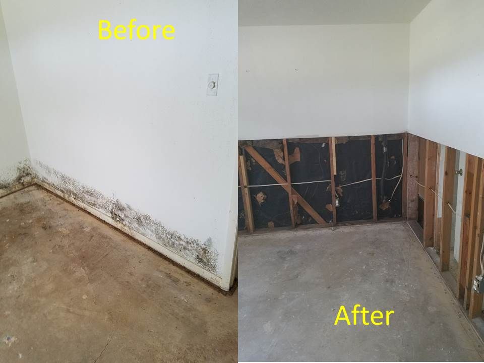 Demo of Bedroom Before and After Pic 1