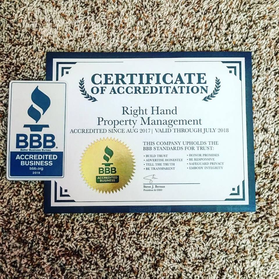 "A" Rating with the BBB :)