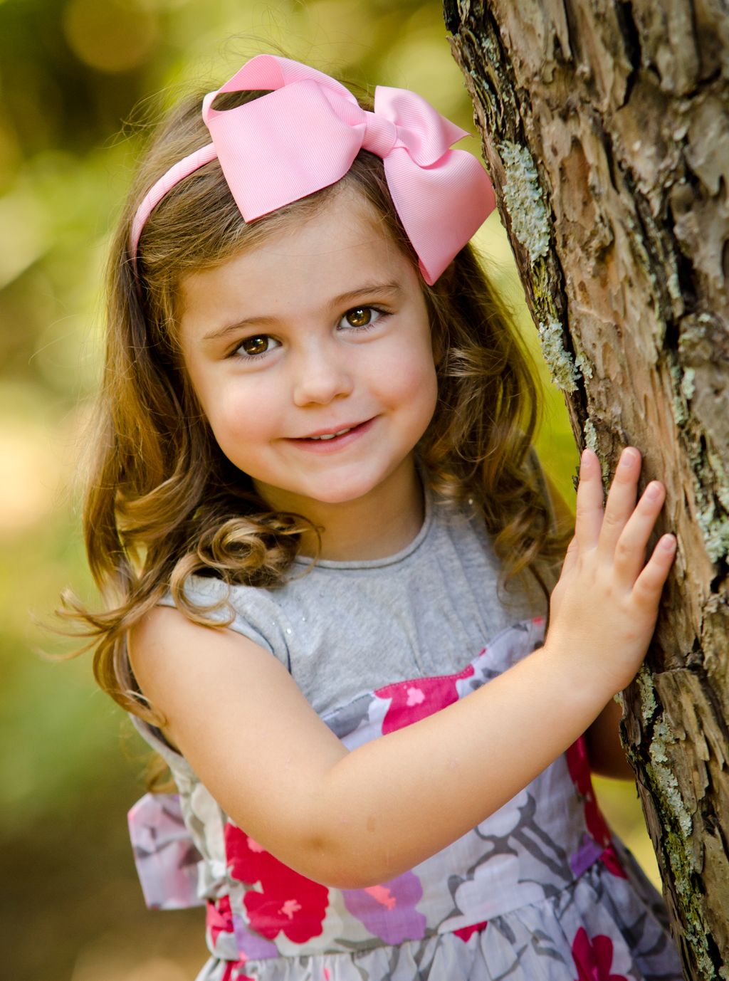 Beautiful little girl smiling for the camera