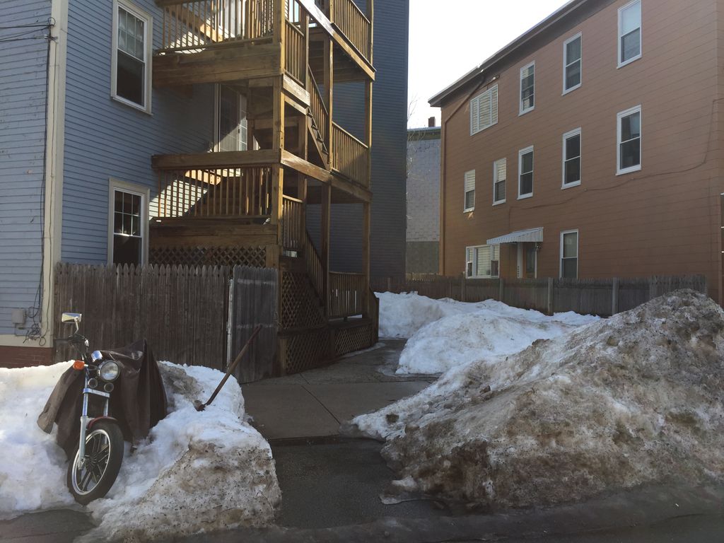 Before--no room to park.