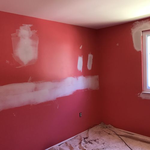 Bridgeville Bedroom - Pre Paint Prep