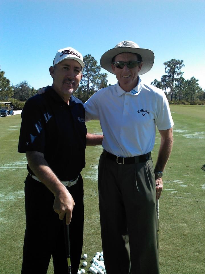 Good friends David Leadbetter and Steve