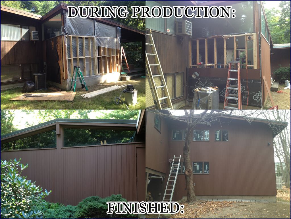 Outside Construction with painting