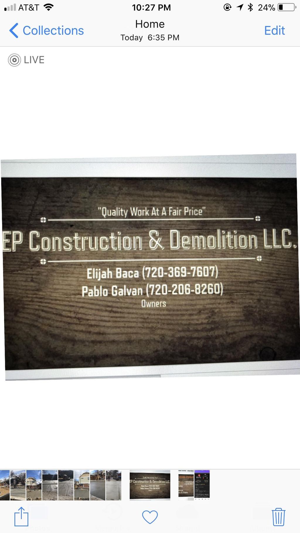 EP Construction & Demolition LLC