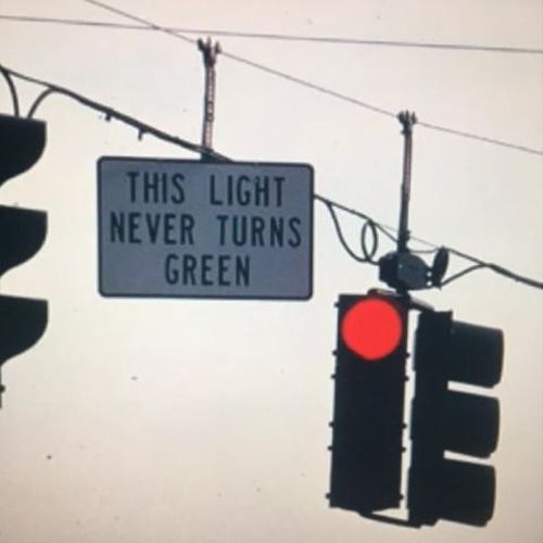 Don't get stuck at this red light. Not to decide i