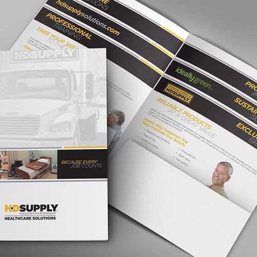 HD Supply sales Kit (folder with six 2-sided flyer