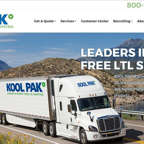 Kool-Pak website: Content writing and editing, pro