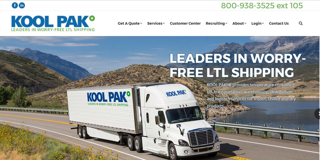 Kool-Pak website: Content writing and editing, pro