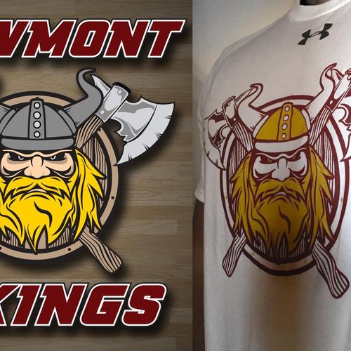 custom drawn logo for viewmont track and field spi