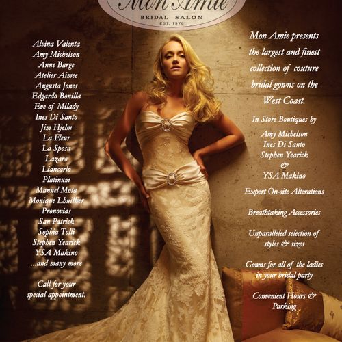 Brides Southern California Magazine, Back Cover, R