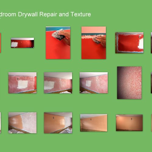 Drywall Repair- Prep, Patch, Finish Surface repair