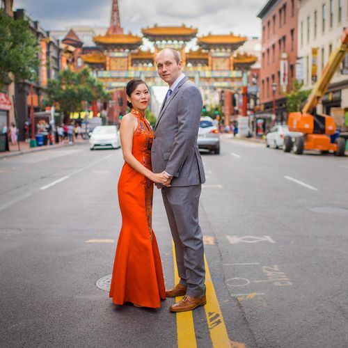 Brian & Laurie in Chinatown, Washington DC.