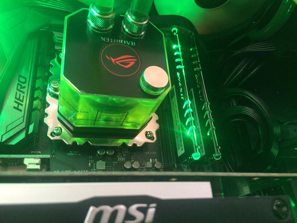 Water Cooled processor in a computer I built for a