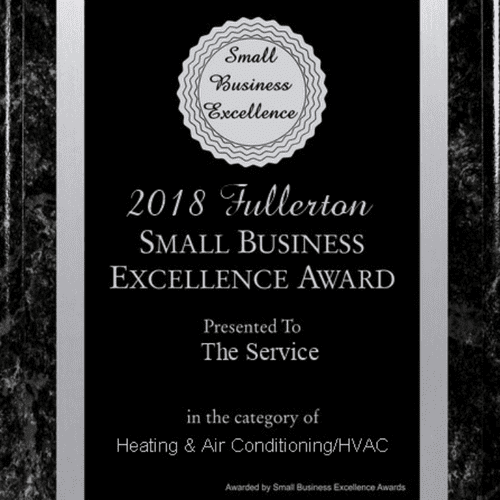 Best of 2018 Small Business Award HVAC Service Ful