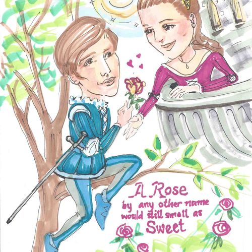 Caricature: Romeo and Juliet