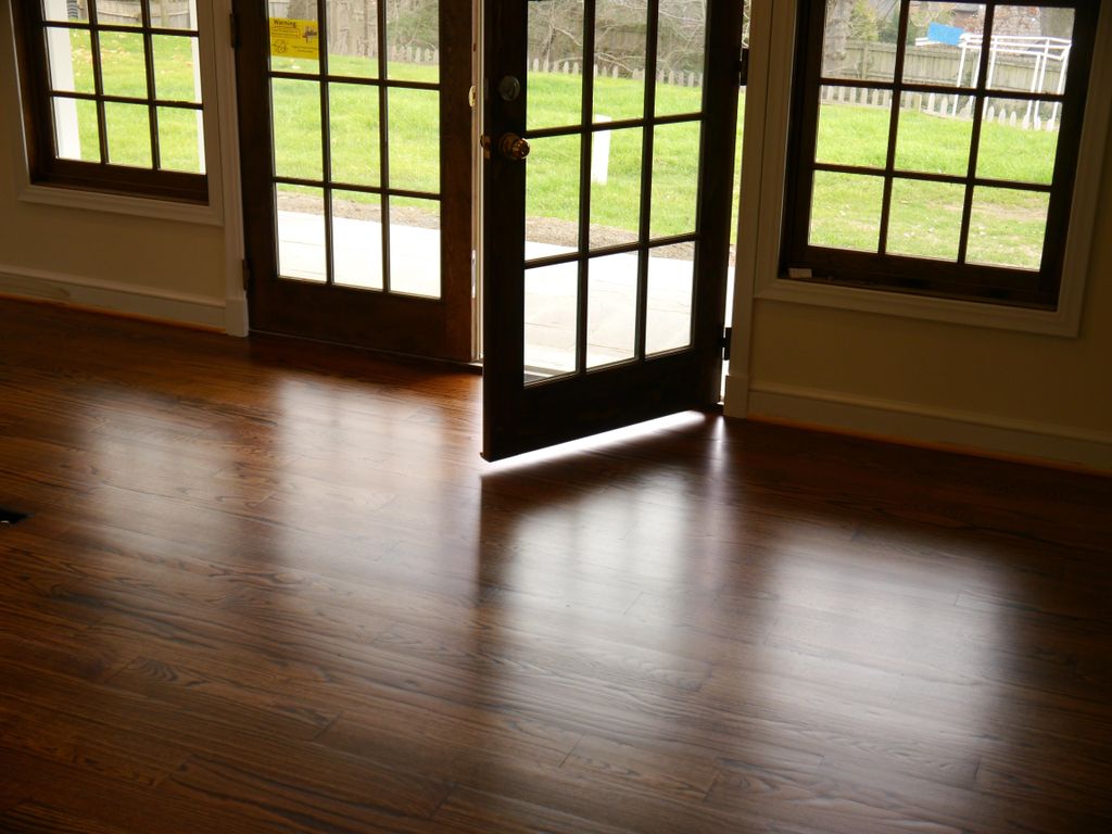 Semigloss over dark walnut