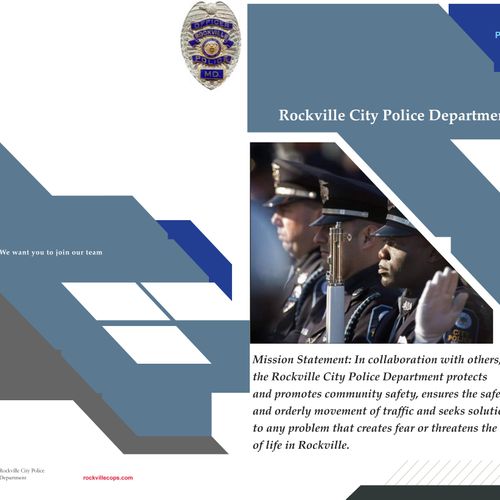 Rockville City Police Brochure - Print recruiting
