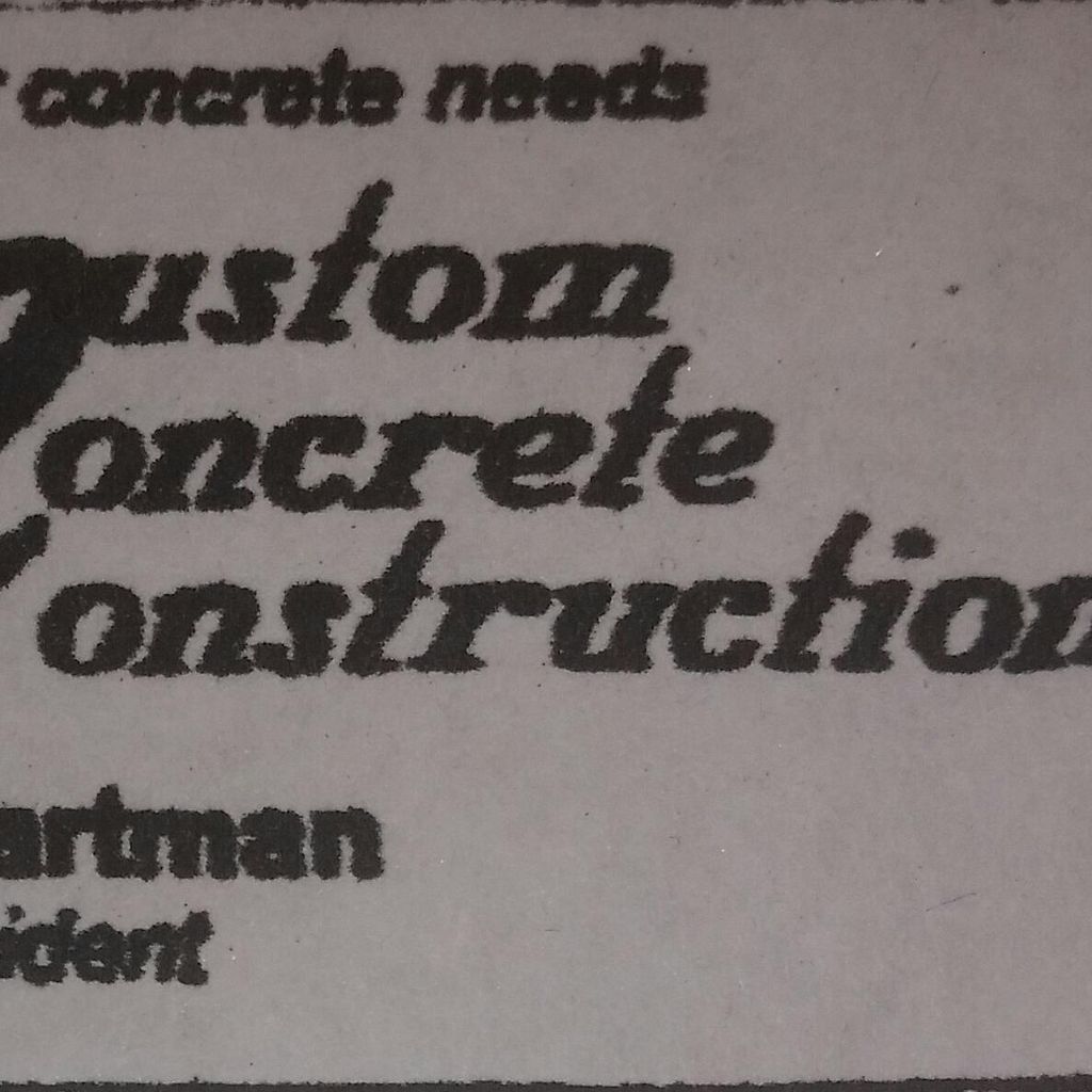 Custom concrete construction Inc