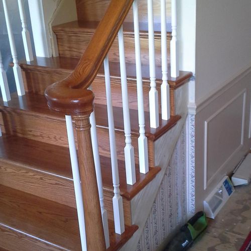 Stairway remodel in Manheim Township, PA