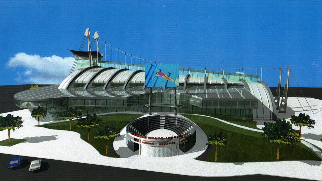 Aquatic center: concept design and presentation