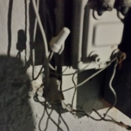 Wire splices should be inside of the electric pane