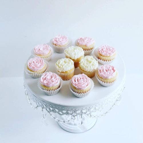 Custom Carnation cupcakes for the Chi Omega Housto