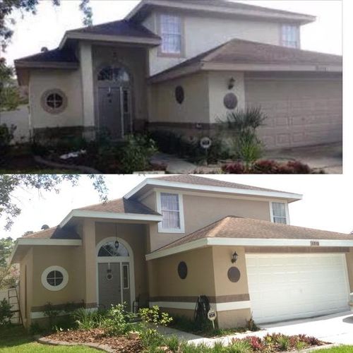before and after exterior painting 