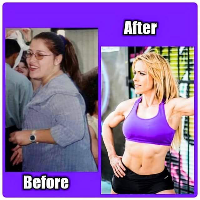 My client Julia's weightloss transformation. Over 