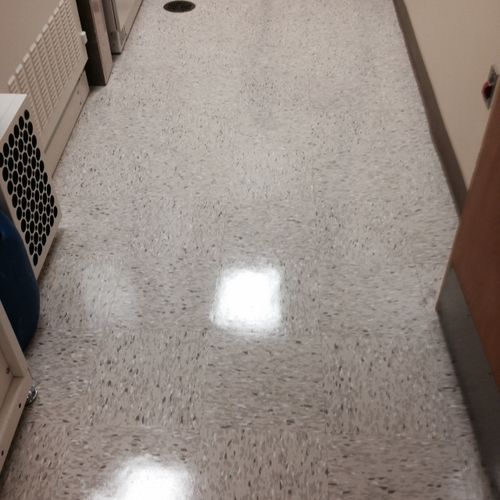 Misc job tile floor finish