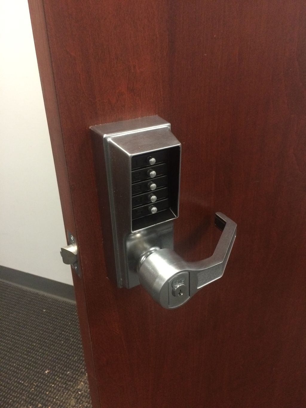 High security lock installation pic 1
